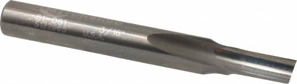 Onsrud - 3/16" Diam, 1/4" Shank Diam, 3/8" Length of Cut, 1 Flute Single Edge Straight Router Bit - 2" Overall Length, Right Hand Cut, Solid Carbide - Makers Industrial Supply