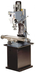 Enco - 1 Phase, 20" Swing, Geared Head Mill Drill Combination - 31-1/2" Table Length x 9-1/2" Table Width, 22" Longitudinal Travel, 7-1/2" Cross Travel, 6 Spindle Speeds, 2 hp, 220 Volts - Makers Industrial Supply