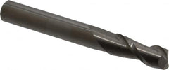 Accupro - 5/16", 2 Flute, Single End, Solid Carbide, 0.01" Corner Radius End Mill - 2-1/2" OAL, 40° Helix, Right Hand Flute, 3/4" LOC, Right Hand Cut - Makers Industrial Supply