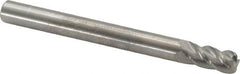 Accupro - 3/16", 4 Flute, Single End, Solid Carbide, 0.045" Corner Radius End Mill - 2" OAL, 40° Helix, Right Hand Flute, 3/8" LOC, Right Hand Cut - Makers Industrial Supply