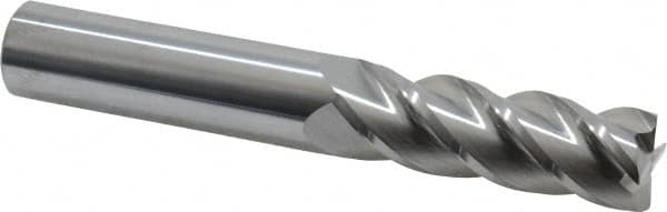 Accupro - 3/4", 4 Flute, Single End, Solid Carbide, 0.03" Corner Radius End Mill - 5" OAL, 40° Helix, Right Hand Flute, 2-1/4" LOC, Right Hand Cut - Makers Industrial Supply