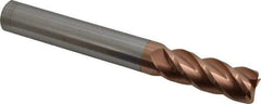 Accupro - 3/4", 4 Flute, Single End, Solid Carbide, 0.02" Corner Radius End Mill - 6" OAL, 40° Helix, Right Hand Flute, 2" LOC, Right Hand Cut - Makers Industrial Supply