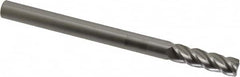 Accupro - 5/16", 4 Flute, Single End, Solid Carbide, 0.02" Corner Radius End Mill - 4" OAL, 40° Helix, Right Hand Flute, 1" LOC, Right Hand Cut - Makers Industrial Supply