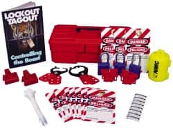 NMC - 30 Piece Electrical Lockout Kit - Comes in Carrying Case - Makers Industrial Supply