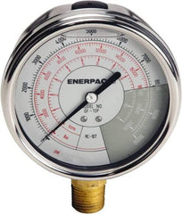 Enerpac - Hydraulic Pressure Gages & Adapters Type: Liquid-Filled Gauge Pressure Rating: 0 - 10000 - Makers Industrial Supply