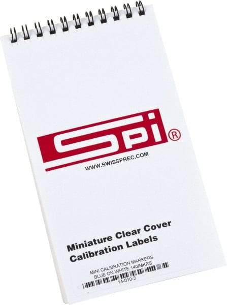 SPI - Calibration Label - Legend: Calibration, English, Blue, 1" Long x 5/8" High, No Coating - Makers Industrial Supply