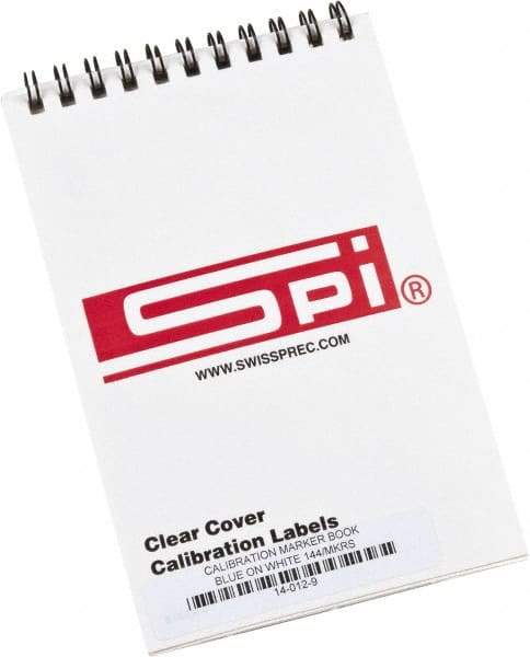 SPI - Calibration Label - Legend: Calibration, English, Blue & White, 1-3/4" Long x 5/8" High, No Coating - Makers Industrial Supply