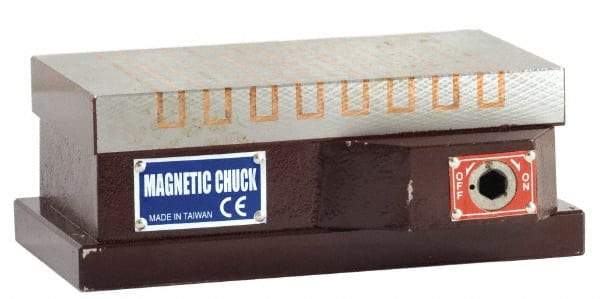 Value Collection - Standard Pole Rectangular Permanent Magnetic Block Chuck - 24" Long x 8" Wide x 2.874" High - Makers Industrial Supply