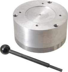 Suburban Tool - Standard Pole Round Permanent Magnetic Rotary Chuck - 5-1/2" Wide x 3" High, Ceramic - Makers Industrial Supply