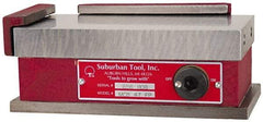 Suburban Tool - Standard Pole Rectangular Permanent Magnetic Block Chuck - 12-1/2" Long x 6" Wide x 2-5/8" High, Ceramic - Makers Industrial Supply