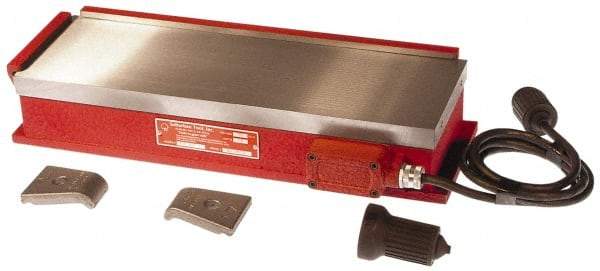 Suburban Tool - 16-1/2" Long x 12" Wide x 3-1/4" High, 135 Watts, Rectangular, Electromagnetic Chuck - 1/8" Pole Width, Longitudinal Pole Alignment - Makers Industrial Supply