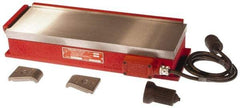 Suburban Tool - 24-1/2" Long x 10" Wide x 3-1/2" High, 240 Watts, Rectangular, Electromagnetic Chuck - 1/8" Pole Width, Transvere Pole Alignment - Makers Industrial Supply