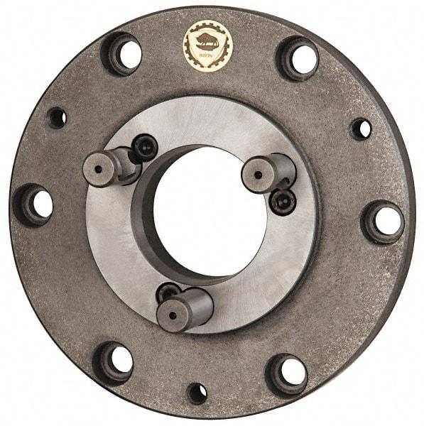 Pratt Burnerd America - Adapter Back Plate for 15" Diam Self Centering Lathe Chucks - L-2 Mount, 4.56" Through Hole Diam, Steel - Makers Industrial Supply