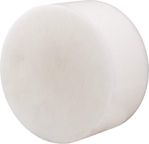 Made in USA - 6 Inch Diameter, 3 Inch Thick, Plastic Disc - Natural, Acetal - Makers Industrial Supply