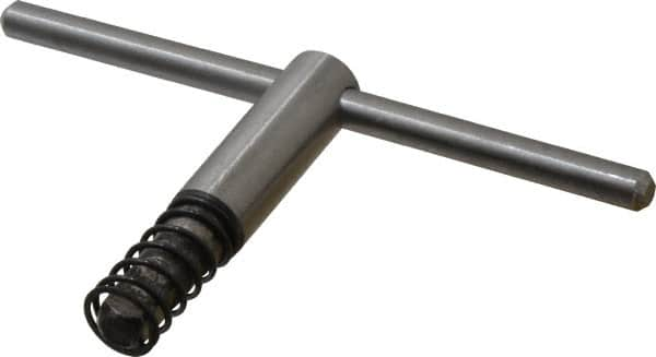 Bison - 4, 5" Chuck Diam Compatibility, Lathe Chuck Key - Compatible with 3-Jaw Chucks, 4-Jaw Chucks, 6-Jaw Chucks, Self Ejecting, 3-5/32" Body Length, 0.3543" Actual Key Square Size - Makers Industrial Supply