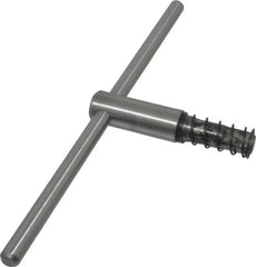 Bison - 10, 12" Chuck Diam Compatibility, Lathe Chuck Key - Compatible with 3-Jaw Chucks, 4-Jaw Chucks, 6-Jaw Chucks, Self Ejecting, 4-23/32" Body Length, 0.5512" Actual Key Square Size - Makers Industrial Supply