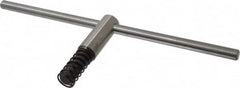 Bison - 16" Chuck Diam Compatibility, Lathe Chuck Key - Compatible with 4-Jaw Chucks, Self Ejecting, 5-33/64" Body Length, 0.6693" Actual Key Square Size - Makers Industrial Supply