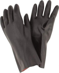 MAPA Professional - Size 2XL (11), 14" Long, 30 mil Thick, Neoprene Chemical Resistant Gloves - Textured Finish, Gauntlet Cuff, Black - Makers Industrial Supply