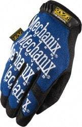 Mechanix Wear - Size XL (11) Synthetic Leather General Protection Work Gloves - For Mechanic's & Lifting, Uncoated, Hook & Loop Cuff, Full Fingered, Blue, Paired - Makers Industrial Supply