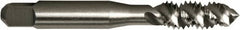 Vermont Tap & Die - M6x1.00 Metric 3 Flute 6H Plug Spiral Flute Tap - High Speed Steel, Bright Finish, 2-1/2" OAL, Right Hand Flute, Right Hand Thread, D5, Series 5155M - Makers Industrial Supply