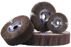 Merit Abrasives - 6" Diam, 180 Grit Aluminum Oxide Unmounted Flap Wheel - 1" Hole, 1-1/2" Wide, Coated, Very Fine Grade, 6,000 Max RPM , Cloth Backing - Makers Industrial Supply