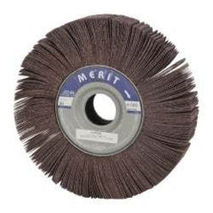 Merit Abrasives - 10" Diam, 80 Grit Aluminum Oxide Unmounted Flap Wheel - 1-3/4" Hole, 2" Wide, Coated, Medium Grade, 4,000 Max RPM , Cloth Backing - Makers Industrial Supply