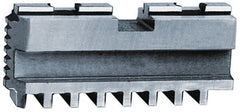 Bison - 20" Max Chuck Diam Compatibility, Steel Tongue & Groove Hard Lathe Master Jaws - 3/4" Groove Width, 1.5748" Wide x 6.5351" Long - Makers Industrial Supply