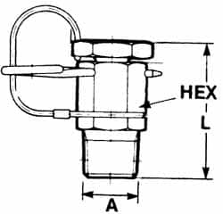 Voss - 1/8 Thread, 6,000 Max psi, NPT and BSPT - 26mm Long, Pressure Tests - Makers Industrial Supply