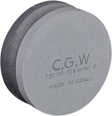 Camel Grinding Wheels - 4" Long x 4" Wide x 1-1/2" Thick, Silicon Carbide Sharpening Stone - Round, Fine Grade, 150 Grit - Makers Industrial Supply