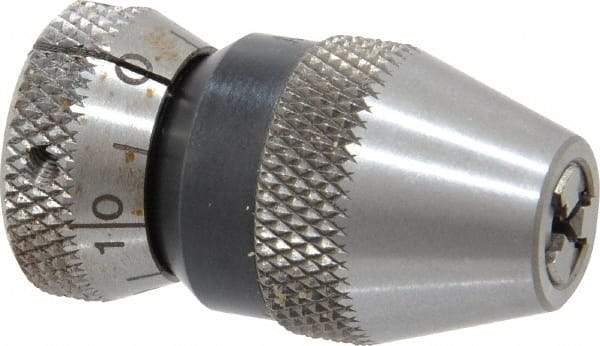 Albrecht - JT0, 0 to 1/16" Capacity, Steel Tapered Mount Drill Chuck - Keyless, 3/4" Sleeve Diam, 1.38" Open Length - Exact Industrial Supply