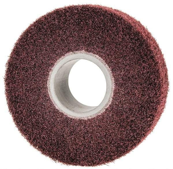 3M - 6" Diam Aluminum Oxide Finishing Flap Wheel - 2" Hole, 2" Wide, Density 7, Nonwoven, Medium Grade, 3,400 Max RPM - Makers Industrial Supply