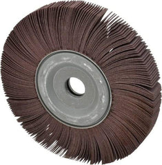 Merit Abrasives - 8" Diam, 180 Grit Aluminum Oxide Unmounted Flap Wheel - 1" Hole, 1" Wide, Coated, Very Fine Grade, 4,500 Max RPM , Cloth Backing - Makers Industrial Supply