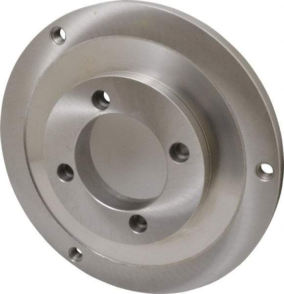 Bison - Adapter Back Plate for 12-1/2" Diam Self Centering Lathe Chucks - A2-6 Mount, 4.055" Through Hole Diam, 7.076mm ID, 12.04" OD, 3/4" Flange Height, Steel - Makers Industrial Supply