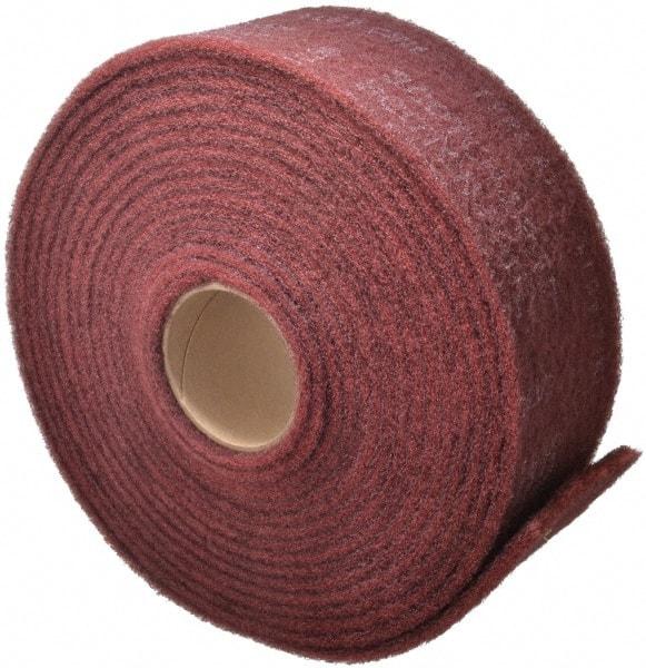 3M - 30' Long x 4" Wide Nonwoven Roll - Very Fine Grade, Purple, Aluminum Oxide - Makers Industrial Supply