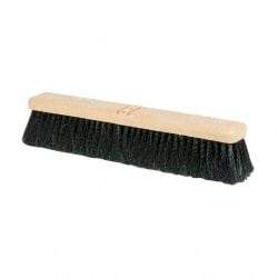 PRO-SOURCE - 18" General Purpose Polypropylene Push Broom - 3" Bristle Length, Plastic Block, Bolt-On Handle Connection, Handle Sold Separately - Makers Industrial Supply