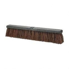 PRO-SOURCE - 24" Heavy Duty Palmyra Push Broom - 4" Bristle Length, Plastic Block, Bolt-On Handle Connection, Handle Sold Separately - Makers Industrial Supply