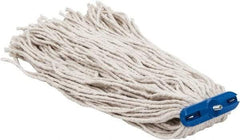 PRO-SOURCE - 1" White Head Band, X-Large Cotton Cut End Mop Head - 4 Ply, Screw On Connection, Use for Heavy Duty Floor Cleaning - Makers Industrial Supply