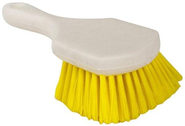 PRO-SOURCE - 1-1/2" Bristle Length, Polypropylene Utility Scrub Brush - 8-1/2" OAL, Plastic Block - Makers Industrial Supply