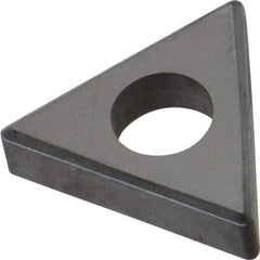 Made in USA - 1/2" Inscribed Circle, Triangle Shim for Indexables - Carbide, 3/16" Thick, ITSN Shim Style, Negative Rake, Left Hand Cut - Makers Industrial Supply