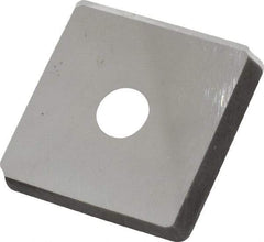 Made in USA - 3/4" Inscribed Circle, Square Shim for Indexables - Carbide, 1/8" Thick, PSQ Shim Style, Positive Rake - Makers Industrial Supply