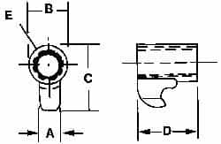 Kennametal - Series A2, Clamp for Indexables - Left Hand Cut, Compatible with 125.616 Clamp Screws - Makers Industrial Supply