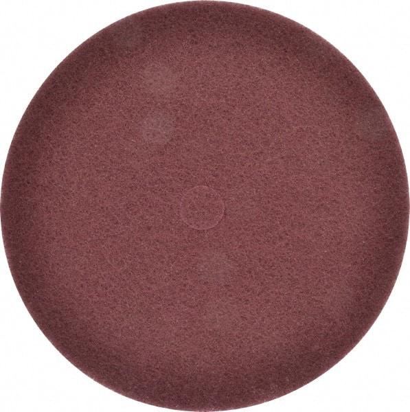 3M - 12" Very Fine Grade Aluminum Oxide Deburring Disc - 1-1/4" Center Hole, Arbor Connection, Maroon, 1,900 Max RPM - Makers Industrial Supply