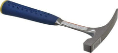 Estwing - 1 Lb Head Bricklayer's Hammer - 11" OAL, Steel Handle with Grip, 3/4" Face Diam - Makers Industrial Supply