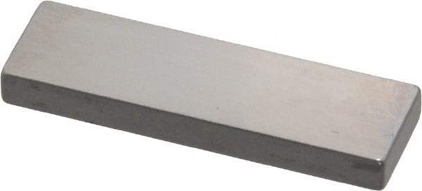 Mitutoyo - 0.124" Rectangular Steel Gage Block - Accuracy Grade 0, Includes Certificate of Inspection - Makers Industrial Supply