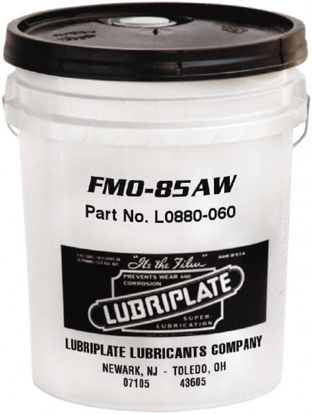 Lubriplate - 5 Gal Pail, Mineral Multipurpose Oil - SAE 5W, ISO 22, 21.26 cSt at 40°C, 3.95 cSt at 100°C, Food Grade - Makers Industrial Supply