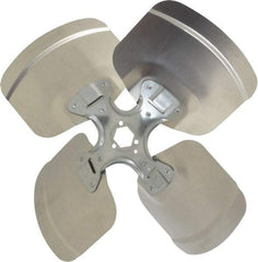 Made in USA - 14" Blade Diam, Commercial Fan Blade - Clockwise Rotation, 4 Blades - Makers Industrial Supply