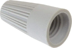 Thomas & Betts - 1, 22 + & 1, 20 to 2, 16 AWG, 300 Volt, Corrosion Resistant, Standard Twist on Wire Connector - Gray - Makers Industrial Supply