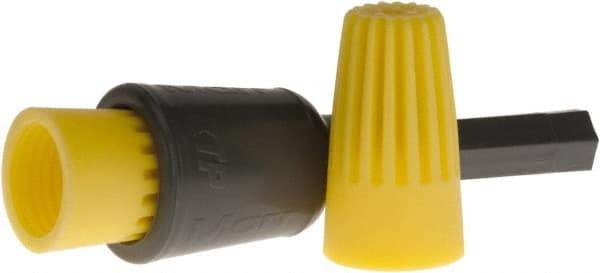 Thomas & Betts - 1, 14 + & 2, 18 to 1, 10 + 2, 14 AWG, 600 Volt, Corrosion Resistant, Standard Twist on Wire Connector - Yellow - Makers Industrial Supply