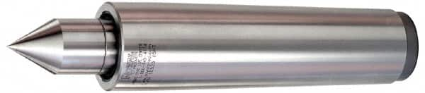 Royal Products - MT5 Taper Shank, 1-3/4" Head Diam 3,125 Lb Capacity Live Center - 4,500 Max RPM, 3/16" Head Length, 1.0938" Point Diam, 2" Point Len, 2,340 Lb Max Workpc, 8-1/16" OAL, Standard Point - Makers Industrial Supply