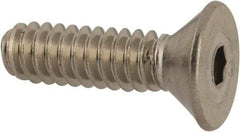 Value Collection - #6-32 UNC Hex Socket Drive, 82° Flat Screw - Grade 316 Stainless Steel, 1/2" OAL - Makers Industrial Supply